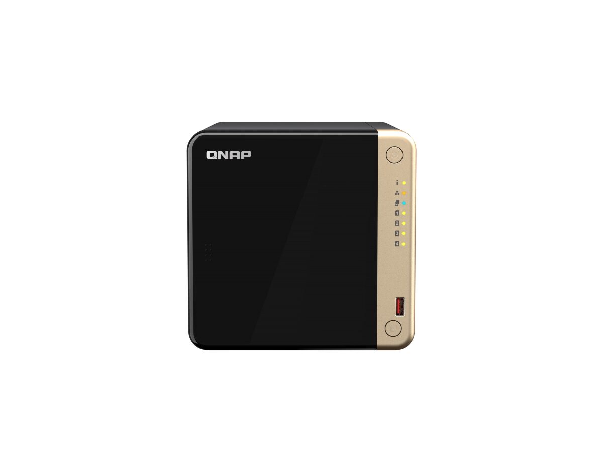 Alternative view of NAS QNAP SATA3 M.2 8Gb Sodimm 4 Bahías USB (TS-464-8G)