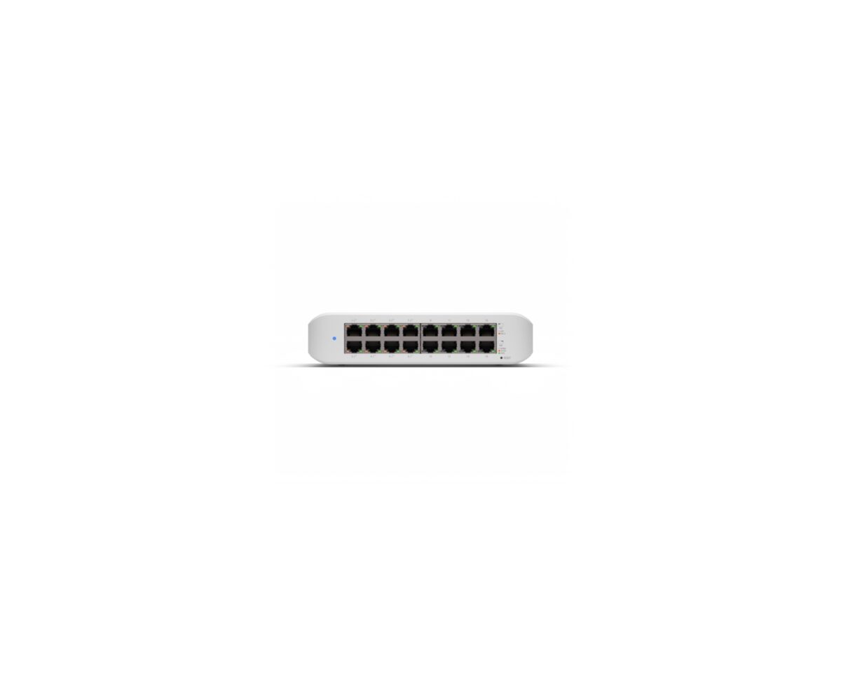 Alternative view of Switch Ubiquiti 16xRJ45 GbE PoE Blanco(USW-LITE-16-POE)