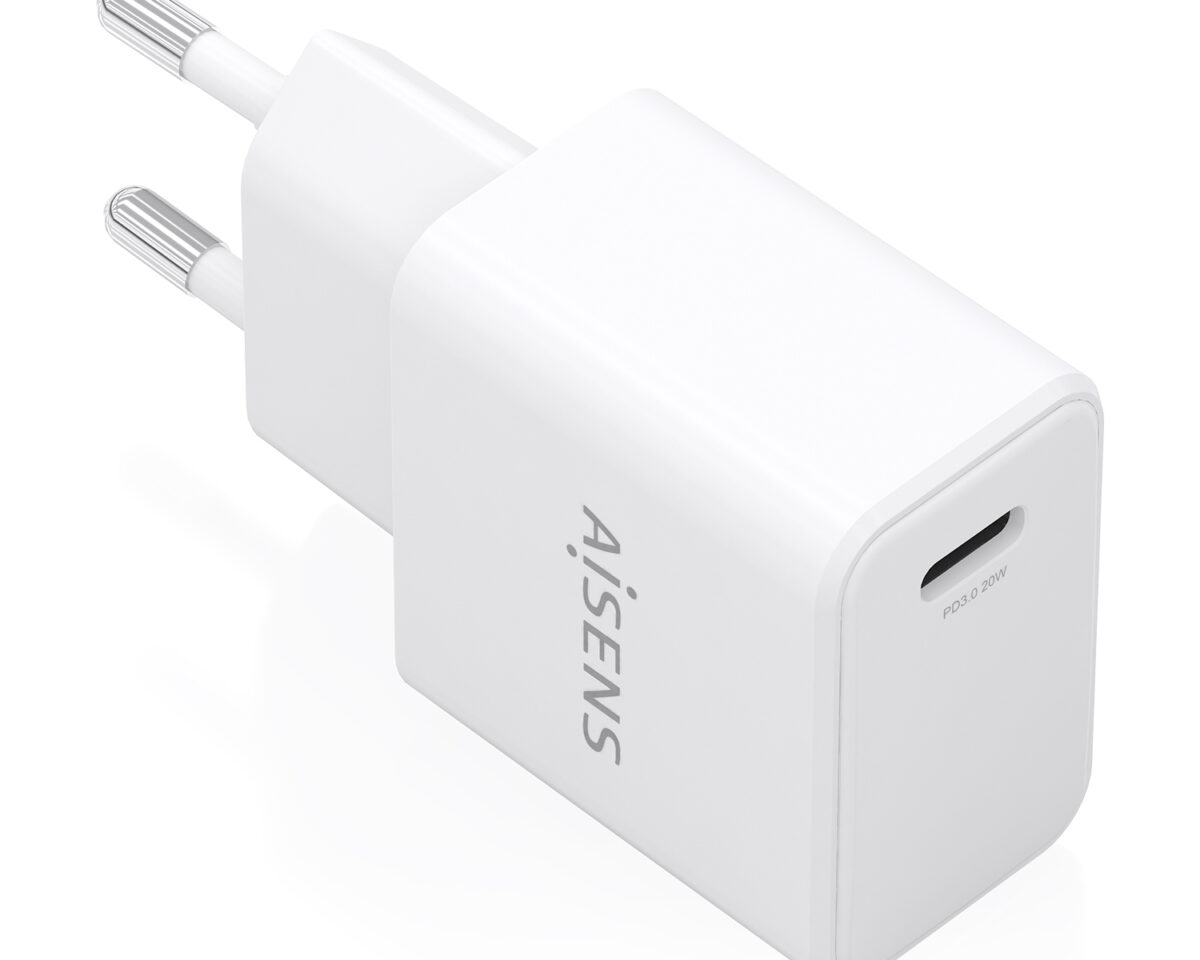 Alternative view of Cargador AISENS GaN 20W 1xUSB-C Blanco (A110-1023)
