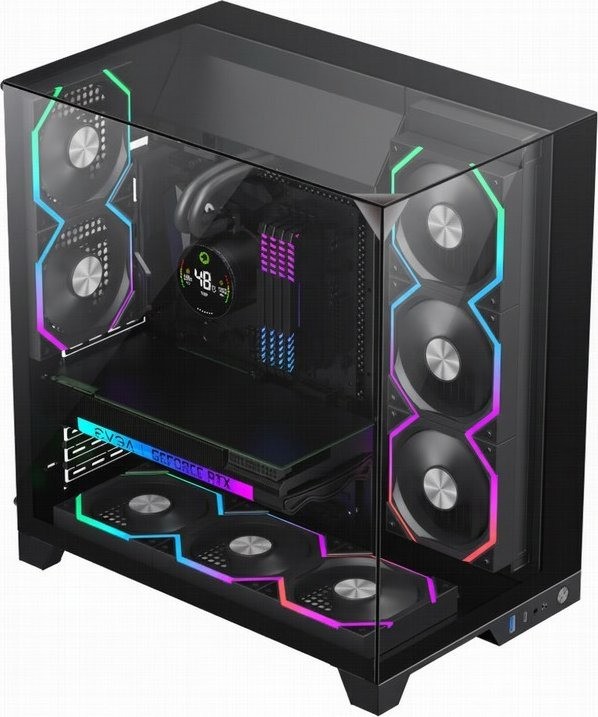 CAJA ORDENADOR GAMING INFINITY M-ATX BLACK