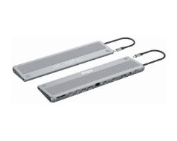 Docking NILOX USB-C Stand 13 en 1 Gris (NXDSUSBC11)