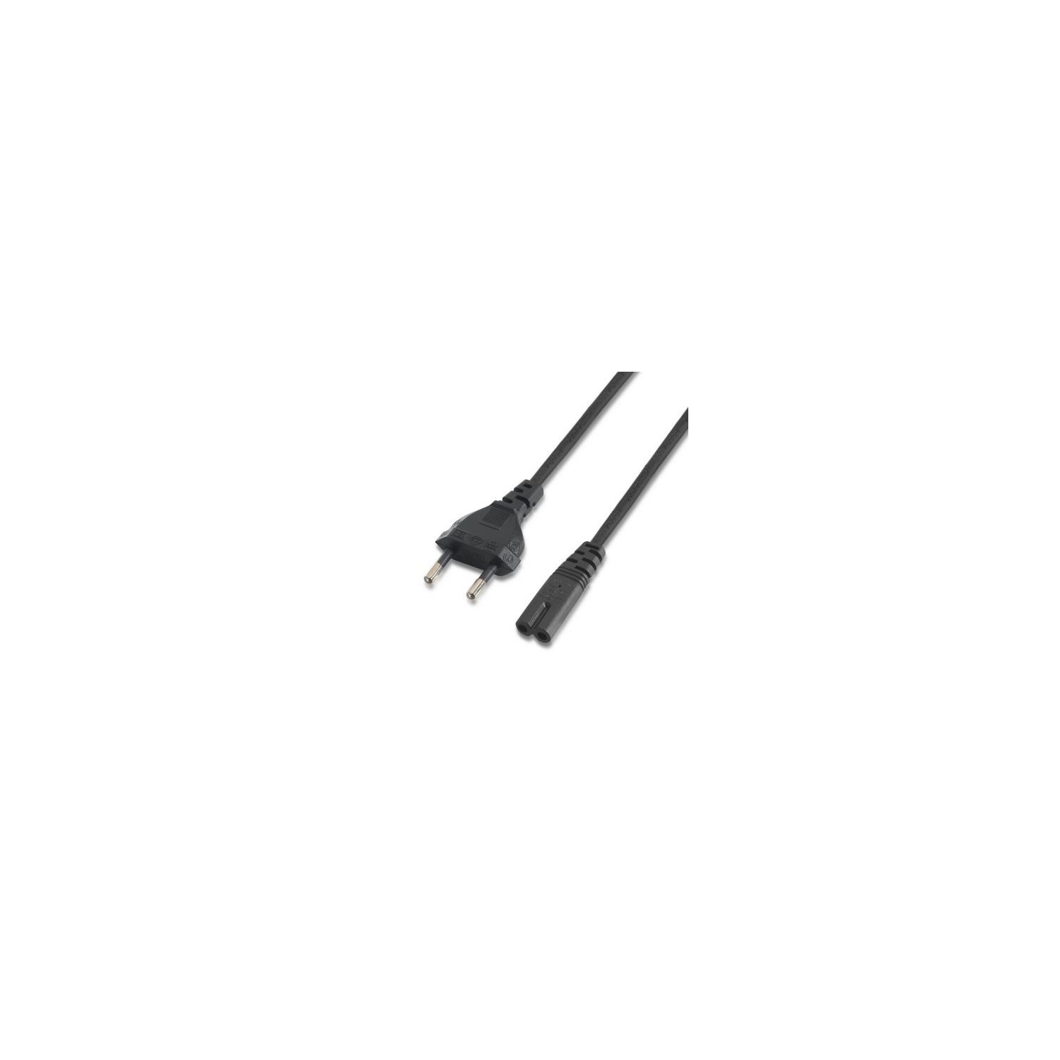 Cable AISENS CEE7/M a C7/H 1.5m Negro (A132-0173) - Imagen 2