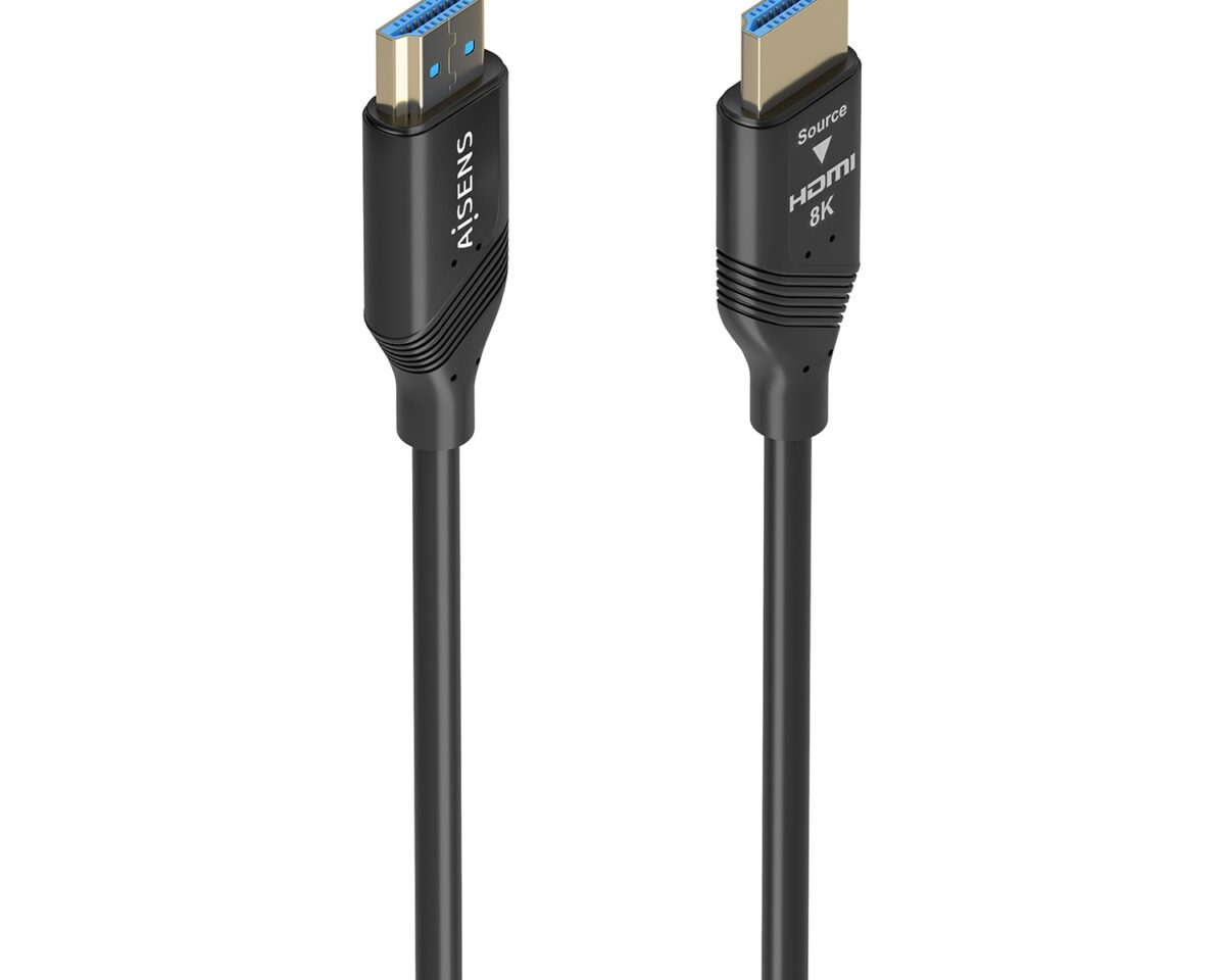 Alternative view of Cable AISENS HDMI 2.1 AOC 8K M/M 25m Negro (A153-0936)