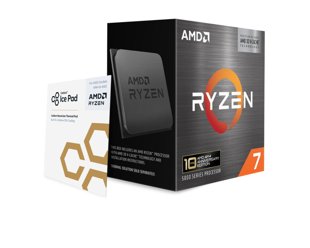 Alternative view of CPU AMD Ryzen 7 5800X3D AM4 3.4GHz (100-100000651POF)