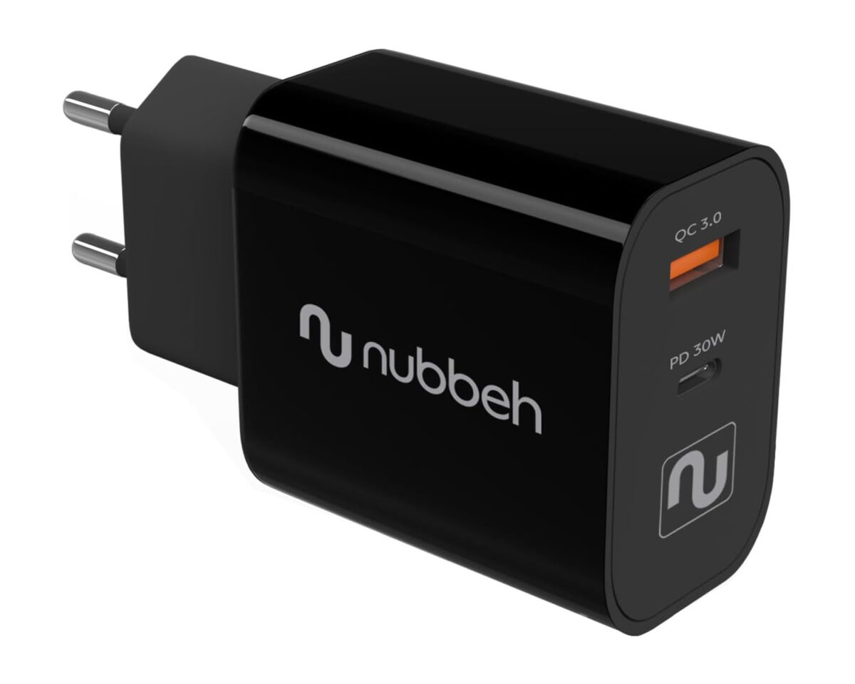 Alternative view of Cargador Pared NUBBEH 1USB-C 30W Negro (NBWALLCHB)