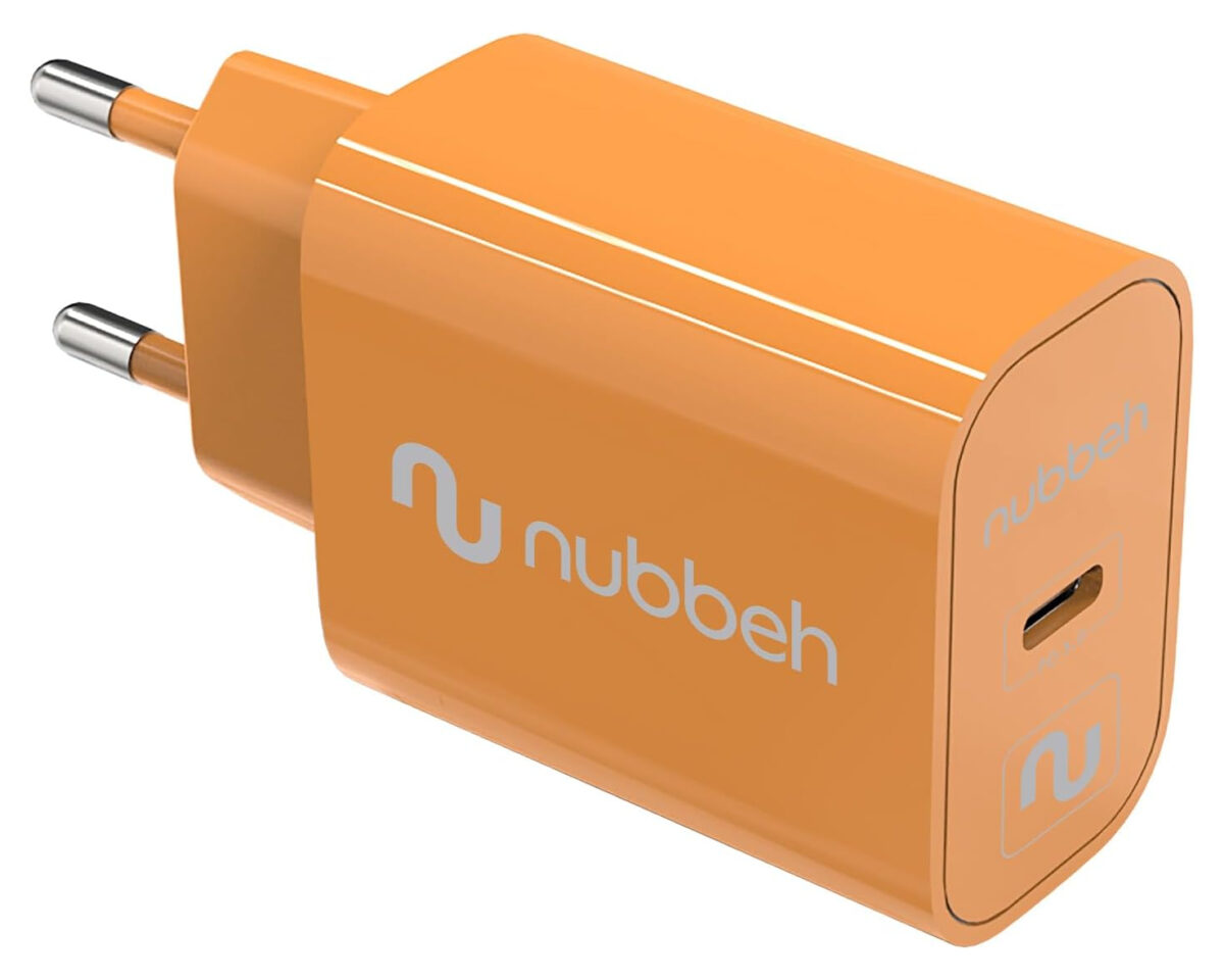 Alternative view of Cargador Pared NUBBEH 1USB-C 25W Naranja (NBWALLCHCO25)