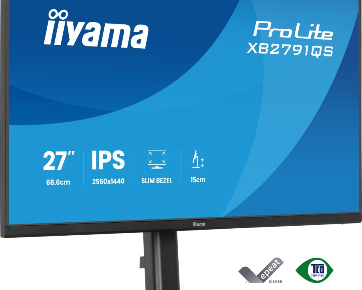 Alternative view of Monitor iiyama 27" 75Hz LED IPS QHD Negro (XB2791QS-B1)