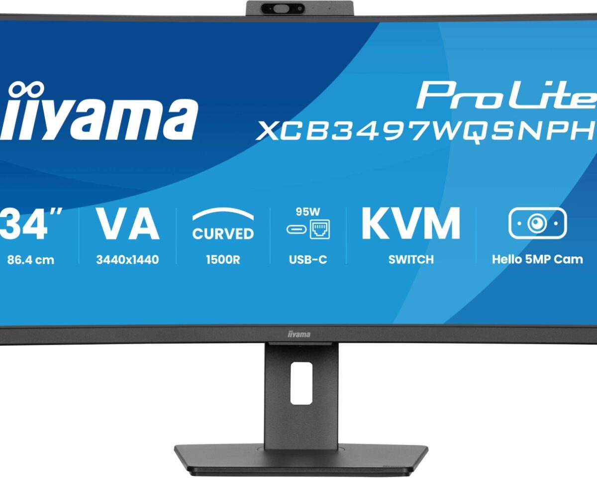 Alternative view of Monitor iiyama 34" 120Hz UWQHD Curvo (XCB3497WQSNPH-B1)