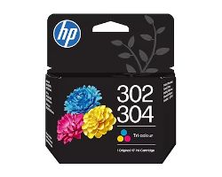 Tinta HP 302/304 Tricolor 100 páginas (B7RT6AE)