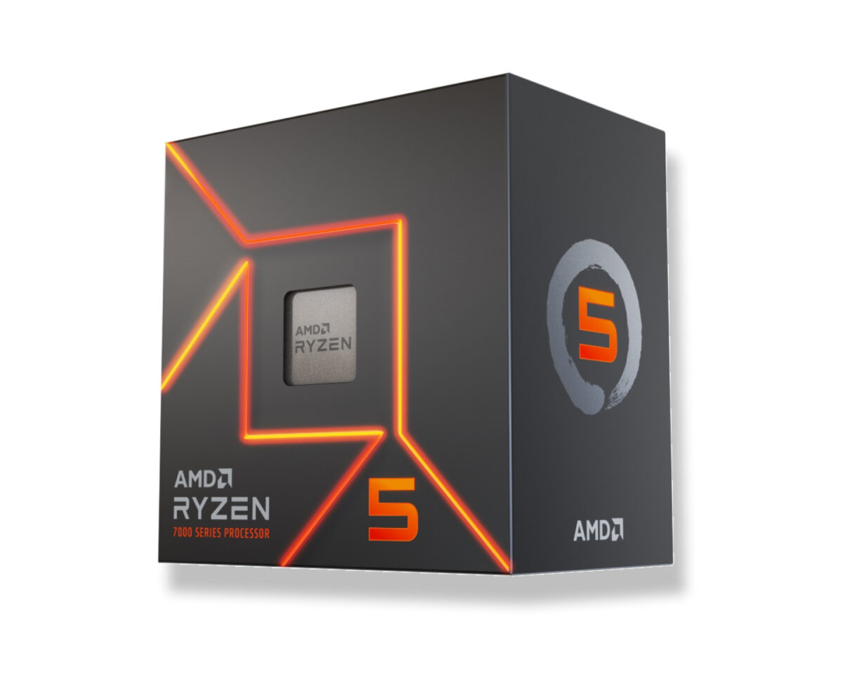 Alternative view of CPU Ryzen 5 7400 AM5 3.3GHz/4.3GHz 16Mb Caja