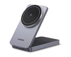 Cargador Ugreen W528 Inalámbrico Gris (45056)