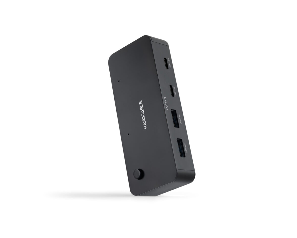 Alternative view of Conmutador Nanocable USB-A USB-C Negro (10.12.0011)