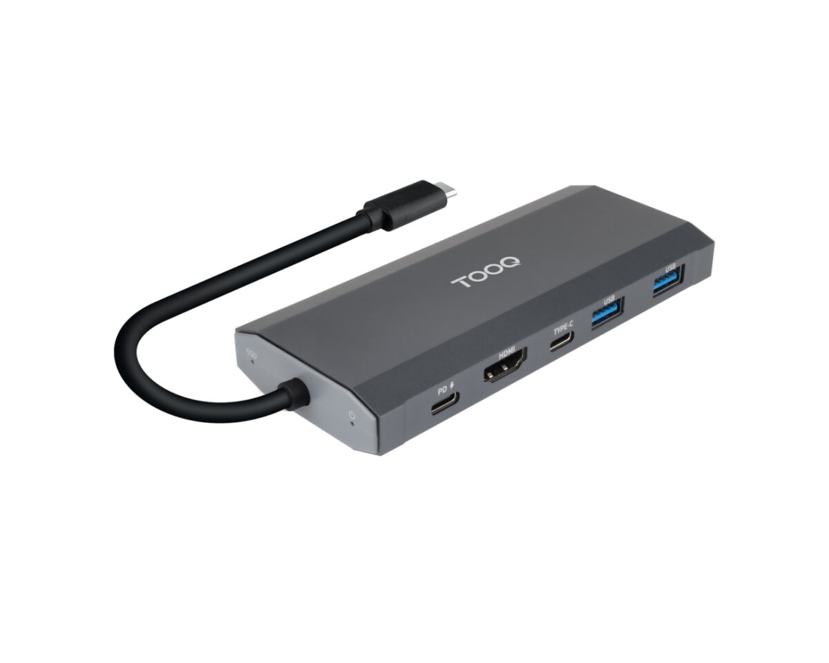 Alternative view of Dock TooQ SSD M.2 NVMe SATA PCIe USB HDMI (TQE-2241G)
