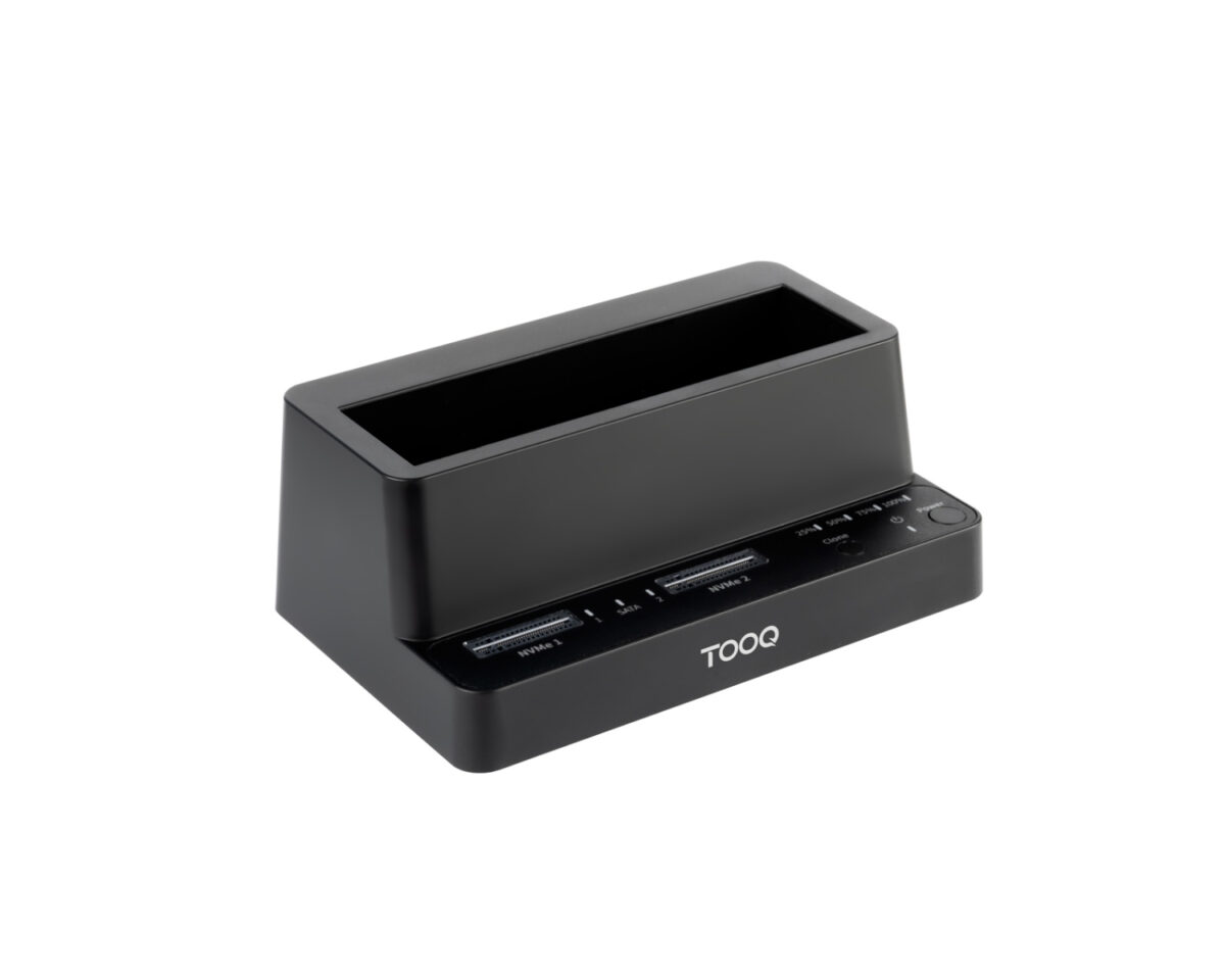 Alternative view of Docking TooQ SSD/HD USB-C PCIe SATA Negro (TQDS-502B)