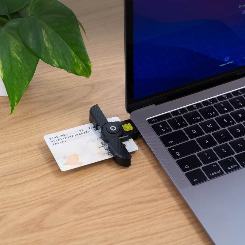 LECTOR DE TARJETAS DNIE TOOQ TQR-3011B DNI USB-C BLACK - Imagen 4