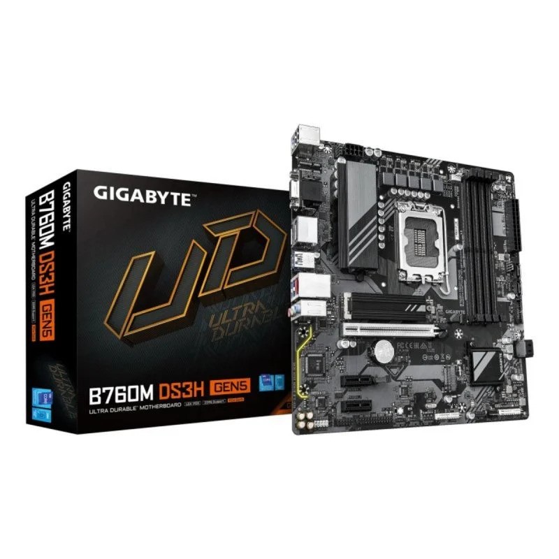 PLACA BASE GIGABYTE GA-B760M-DS3H GEN5 MATX 4XDDR5 VGA + 2XDP + HDMI - Imagen 5