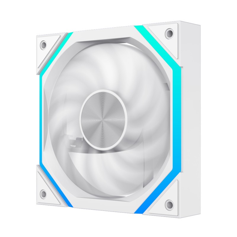 VENTILADOR GM 12CM ADICIONAL GAMING CHASIS ARGB SILENCIOSO WHITE - Imagen 5