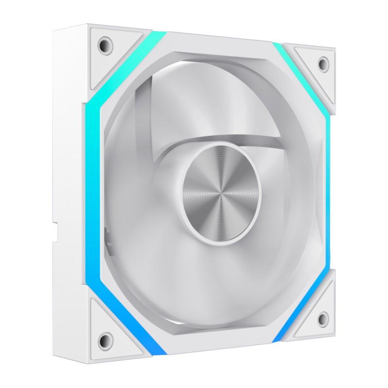 VENTILADOR GM 12CM ADICIONAL GAMING CHASIS ARGB SILENCIOSO WHITE - Imagen 4