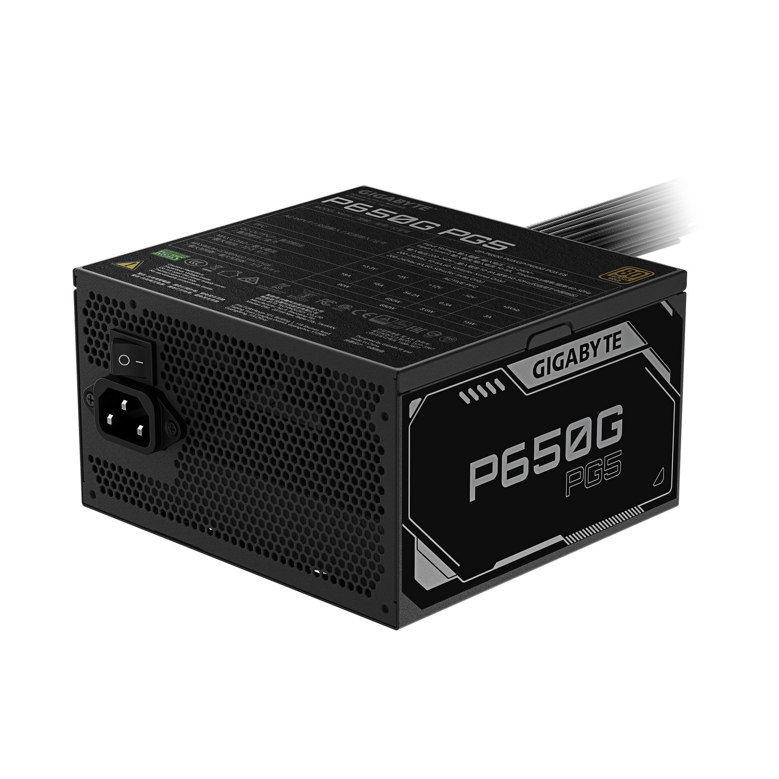 FUENTE DE ALIMENTACION GIGABYTE 650W 80+ ATX GOLD - Imagen 3