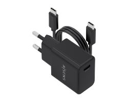 Cargador de Pared AISENS GaN 20W 1xUSB-C Cable 1m Negro