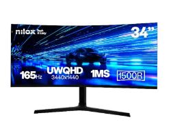 Monitor Nilox 34" UWQHD HDMI DP 165Hz Curvo