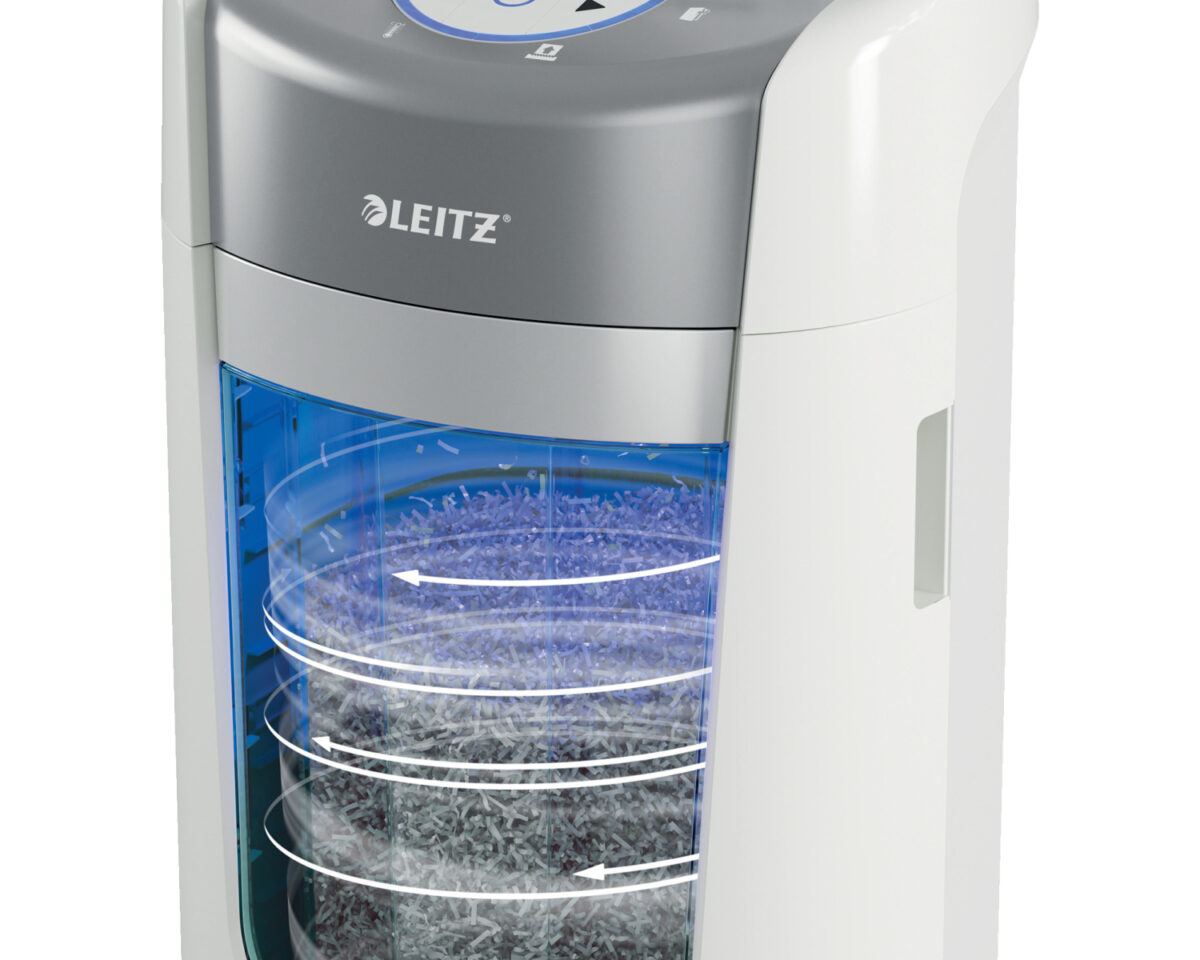 Alternative view of Destructora Leitz IQ OptiMax Home Office P5 15L Blanca